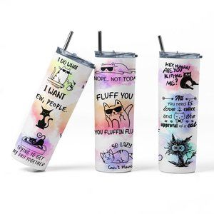 20oz Insulated Tumbler, Funny, Cats